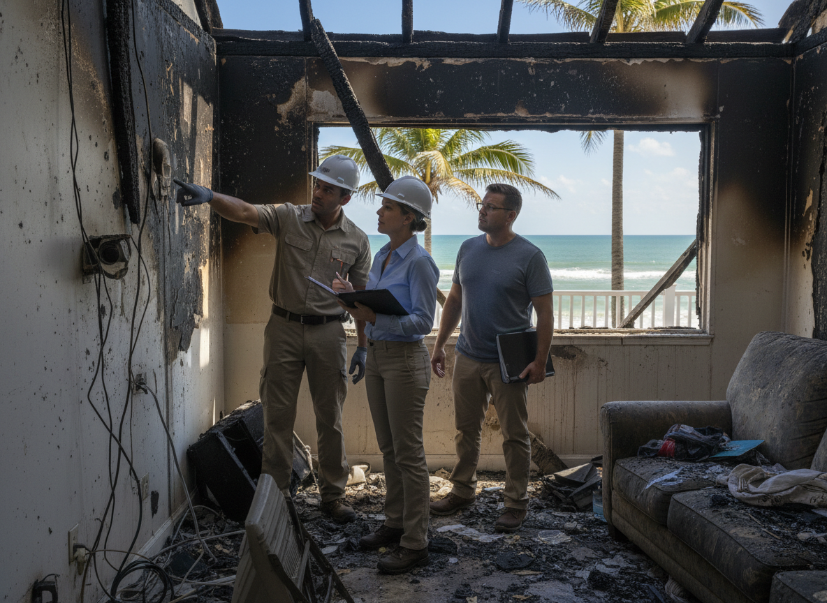 Handling Insurance Claims After Fire Damage in Surfside
