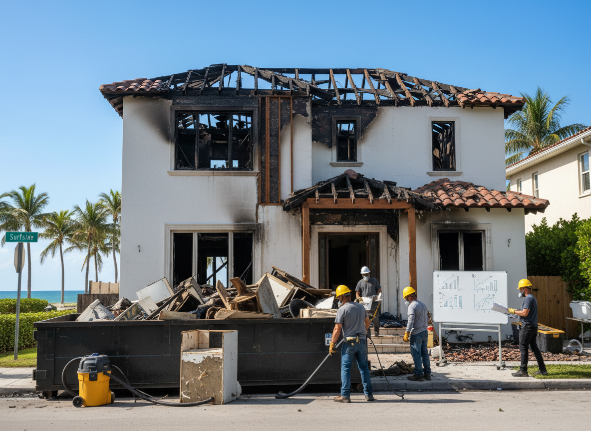Typical Costs for Fire Damage Restoration in Surfside