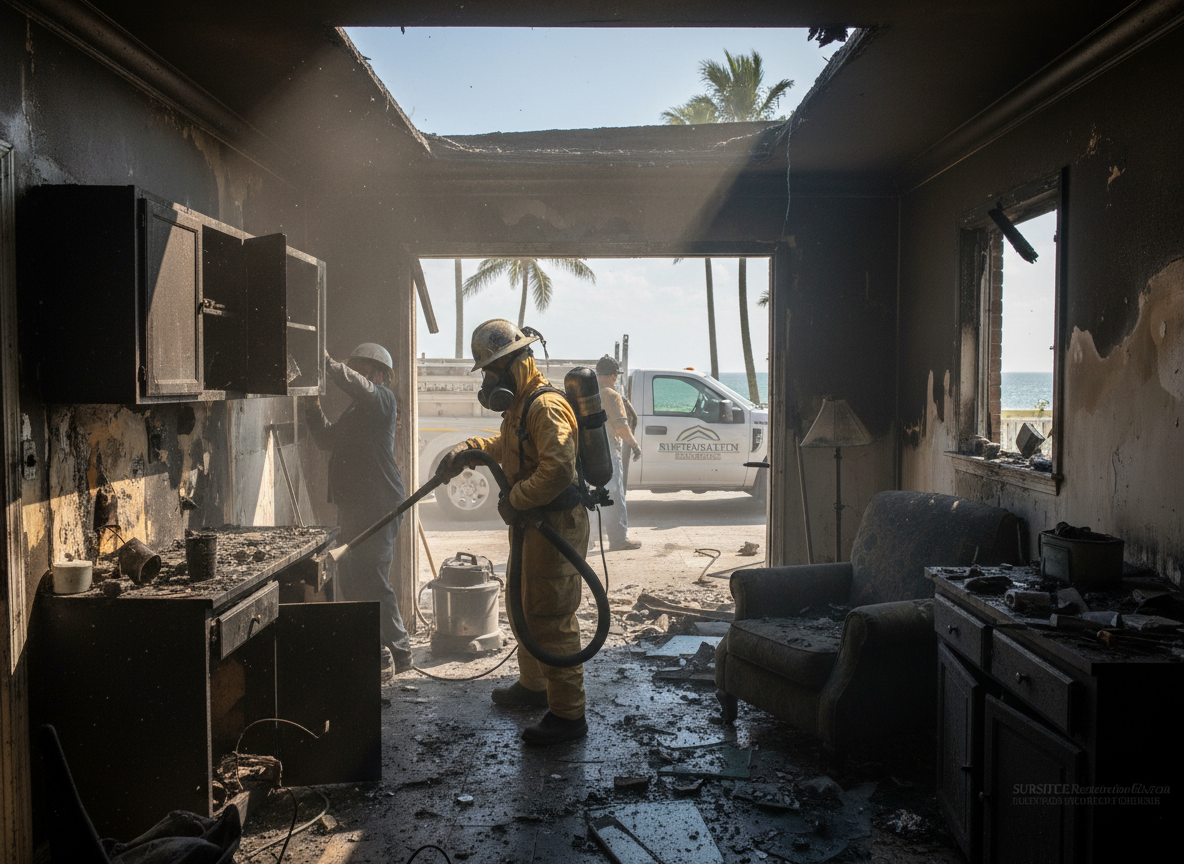 Fire Damage Restoration Surfside in Huntington Harbour, CA 92649