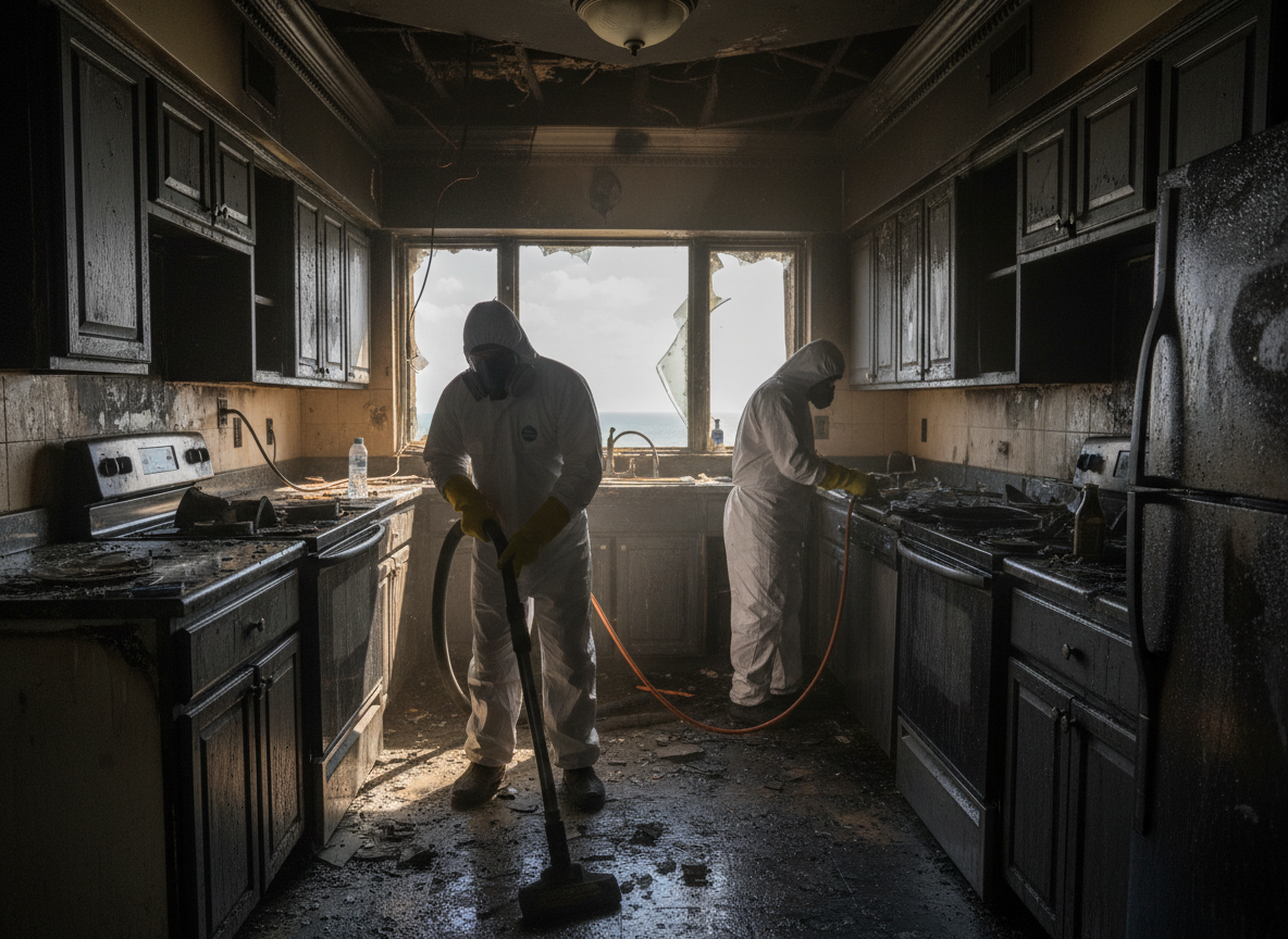 Fire Damage Restoration in Huntington Harbour